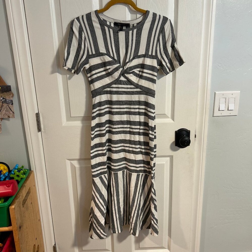 BCBG Short Sleeve Striped Dress
